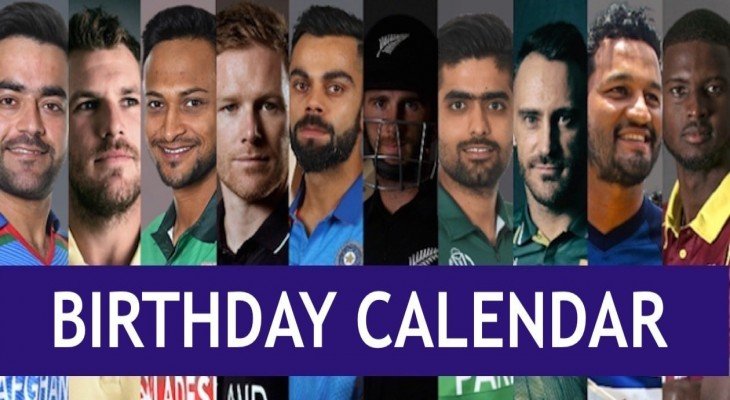 List of Cricket Players Date Of Birth by Country