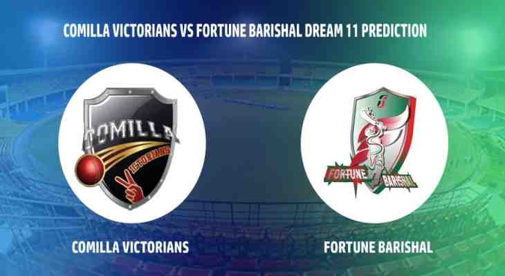 CV vs BRSAL Dream11 Prediction, Fantasy Cricket Tips, Dream11 Team, Playing XI, Pitch Report, Injury Update-Comilla Victorians vs Fortune Barishal, 11th Match